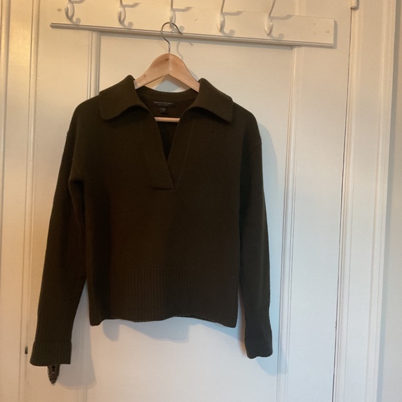 Banana Republic cashmere Johnny collar sweater xxs - Picture 2 of 8